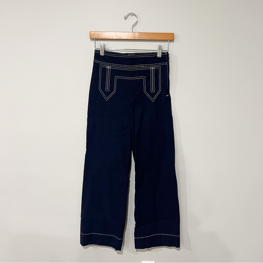 Anthropologie The Colette Sailor Crop Wide-Leg Pants by Maeve - Picture 4 of 10